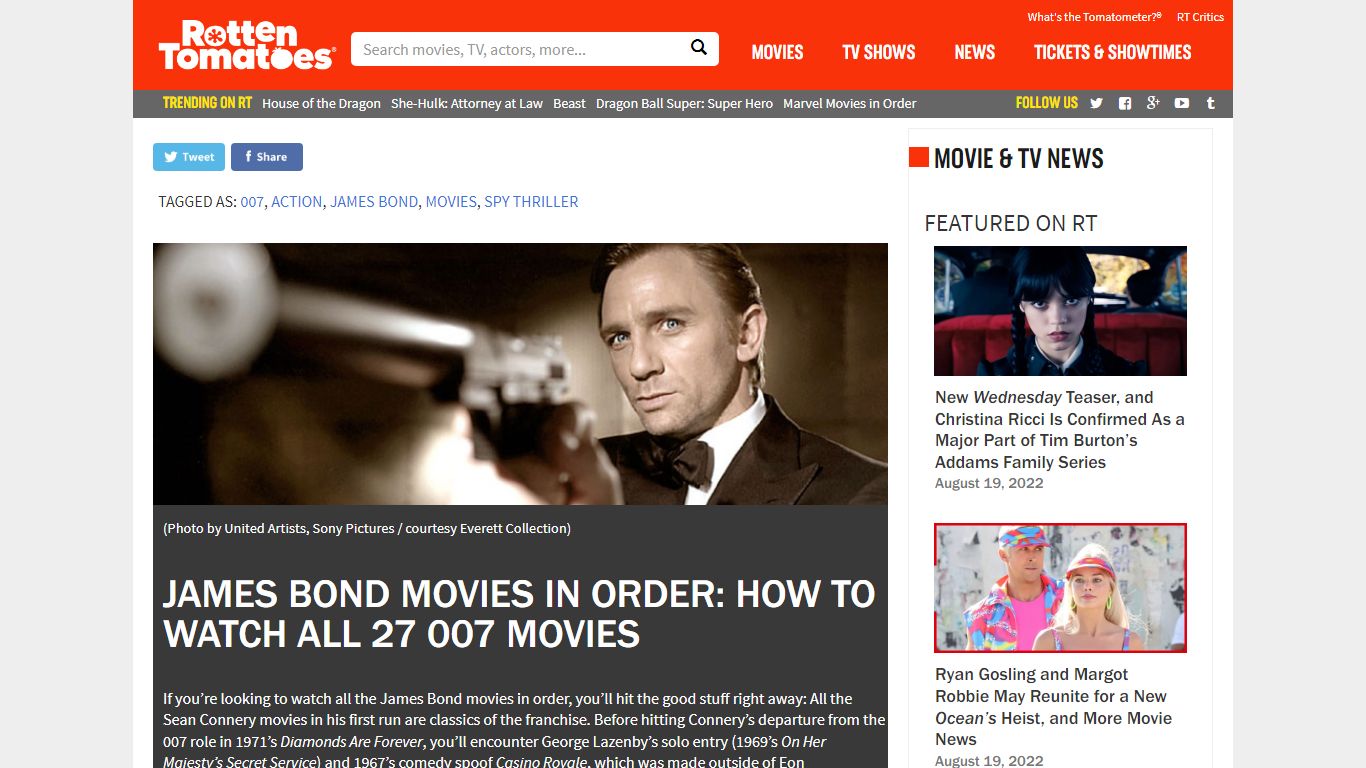 James Bond Movies In Order: How To Watch All 27 007 Movies