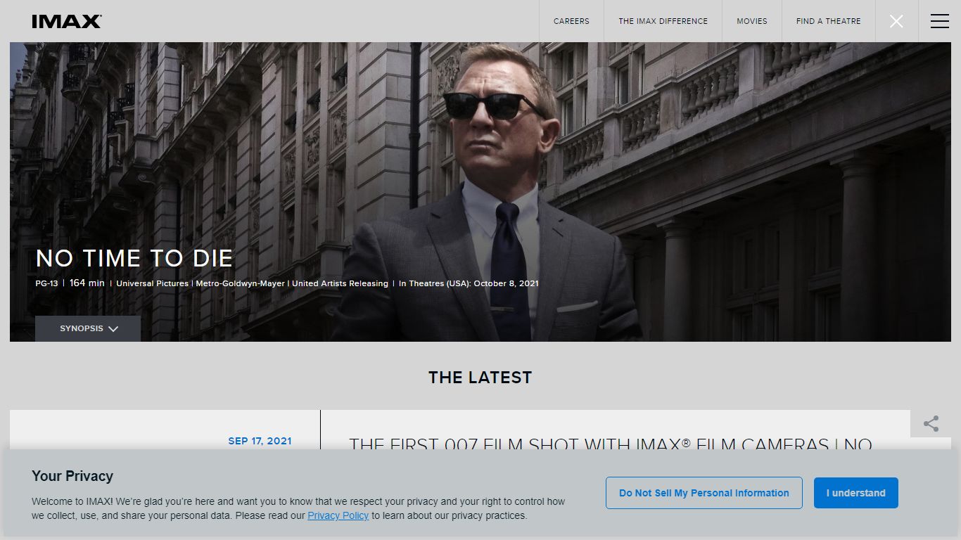 No Time to Die | Nearby Showtimes, Tickets | IMAX