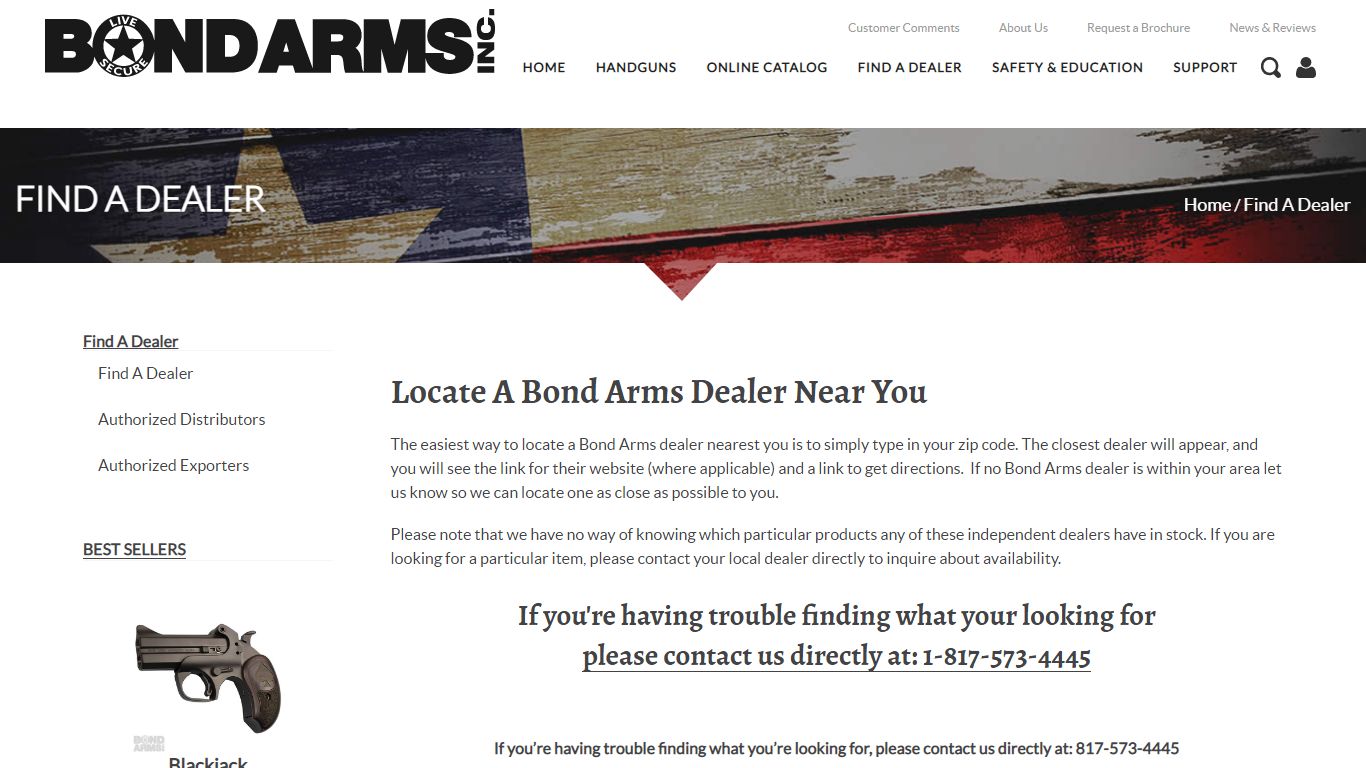 Bond Arms | Find A Dealer
